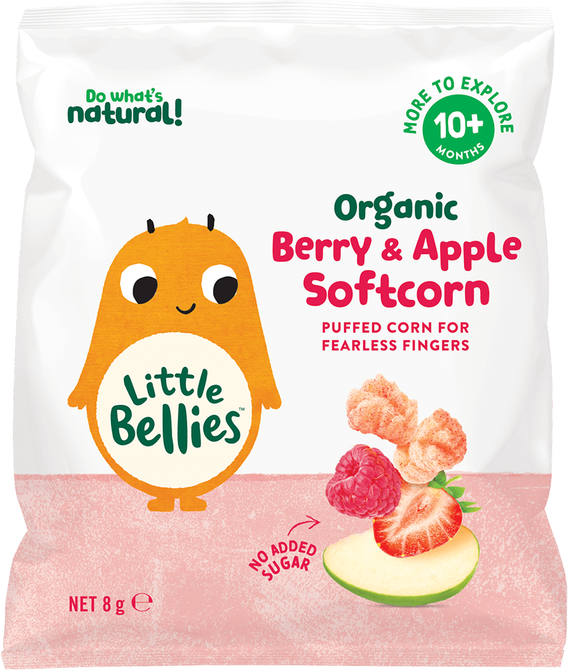 Little Bellies Organic Berry & Apple Softcorn