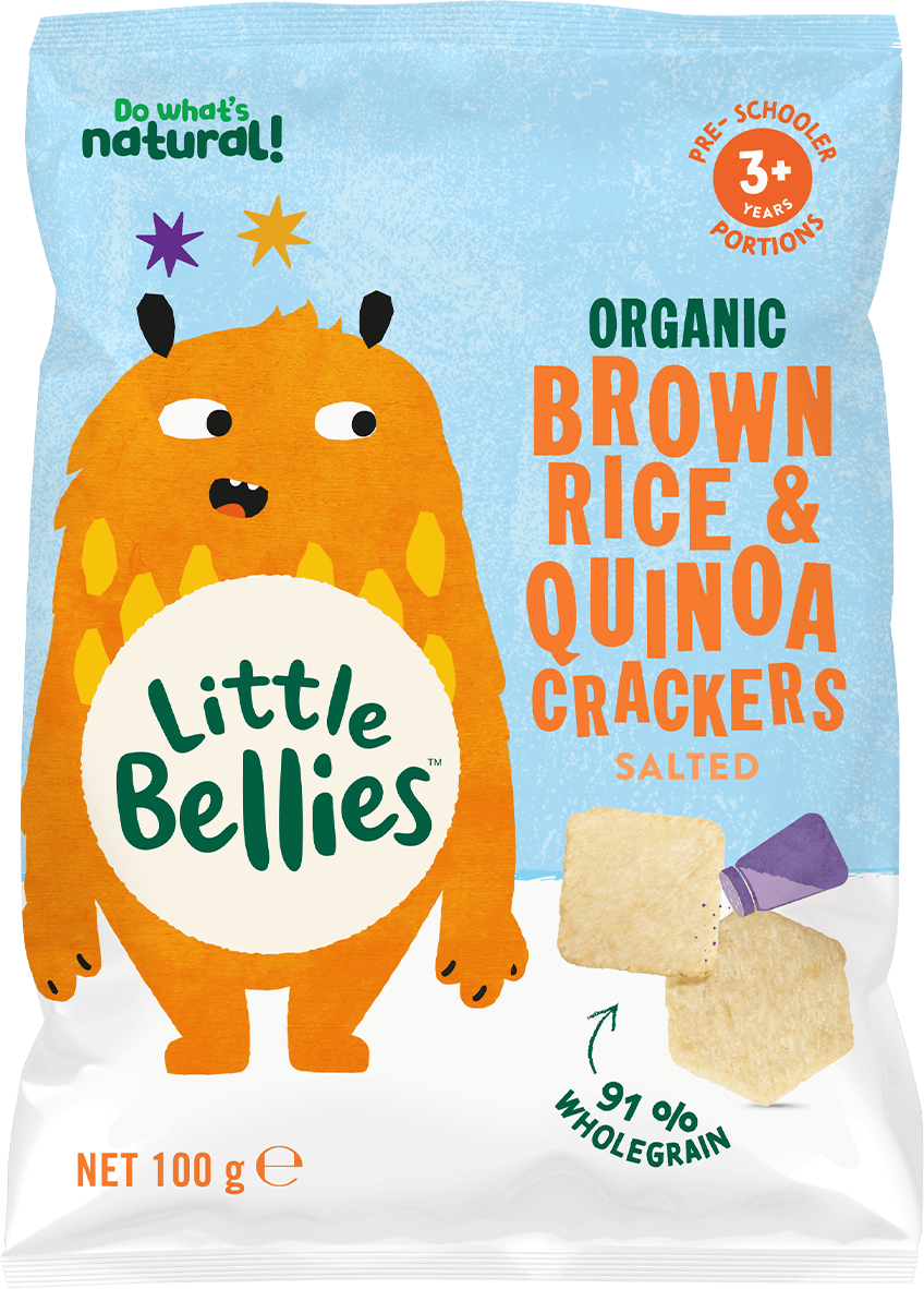 Little Bellies Organic Brown Rice & Quinoa Crackers Salted