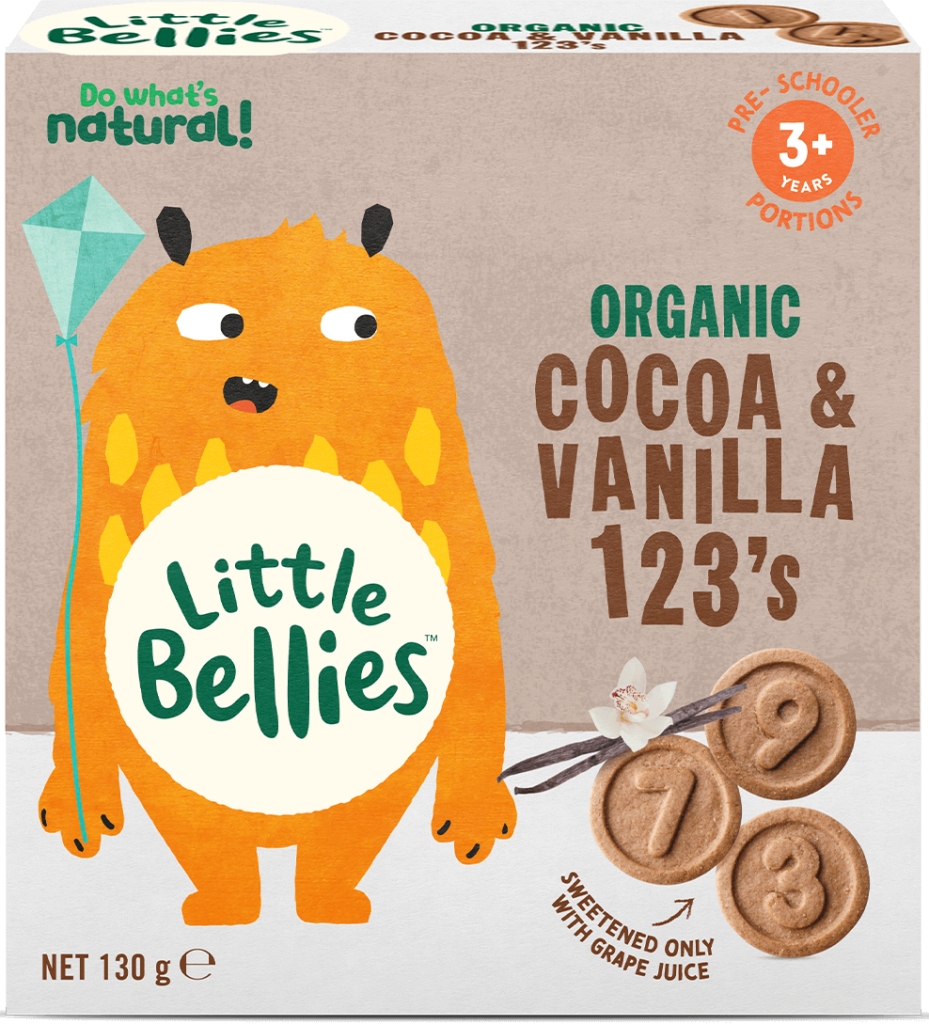 Little Bellies Organic Cocoa & Vanilla 123's