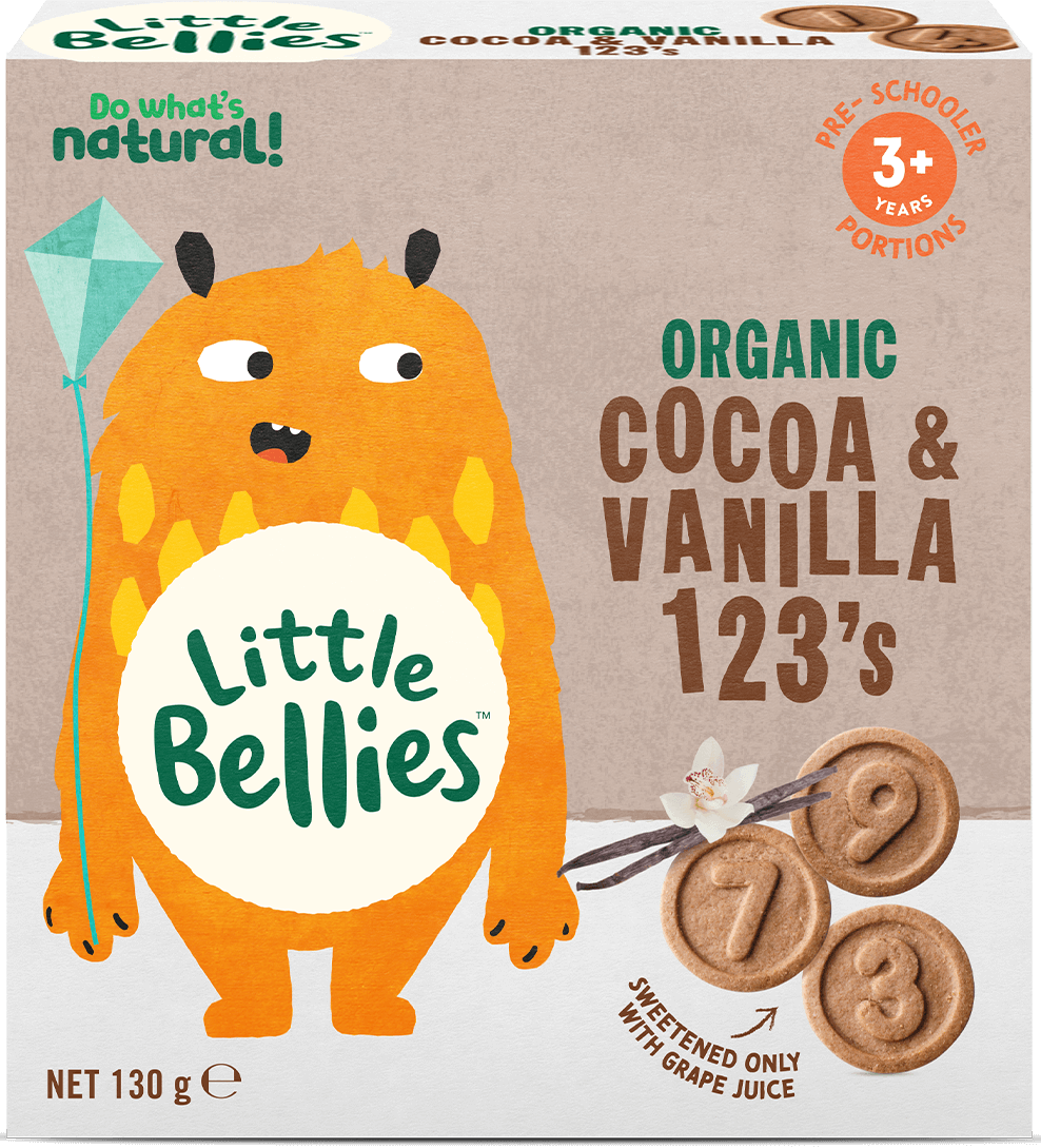 Little Bellies Organic Cocoa & Vanilla 123's
