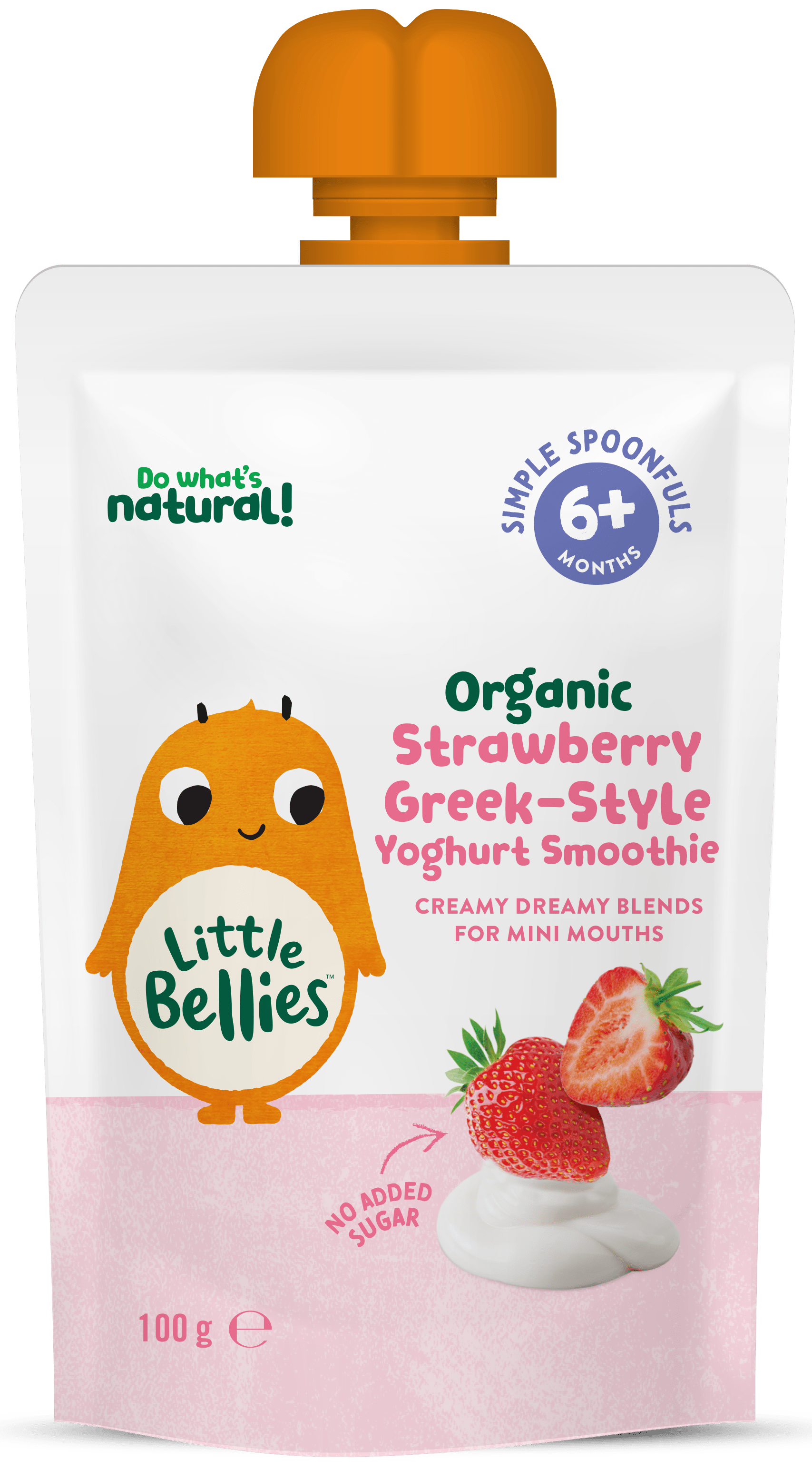Organic Strawberry Greek-Style Yoghurt Smoothie