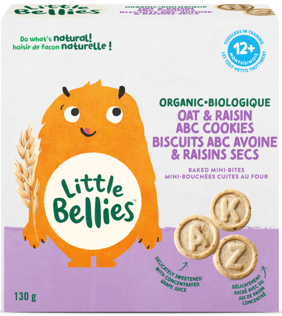 Organic Oat & Raisin ABC Cookies