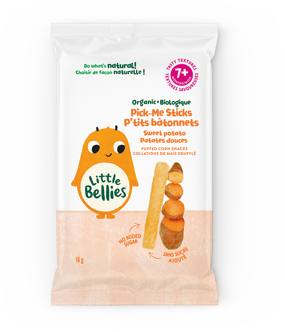 Little Bellies Organic Sweet Potato Pick-Me Sticks