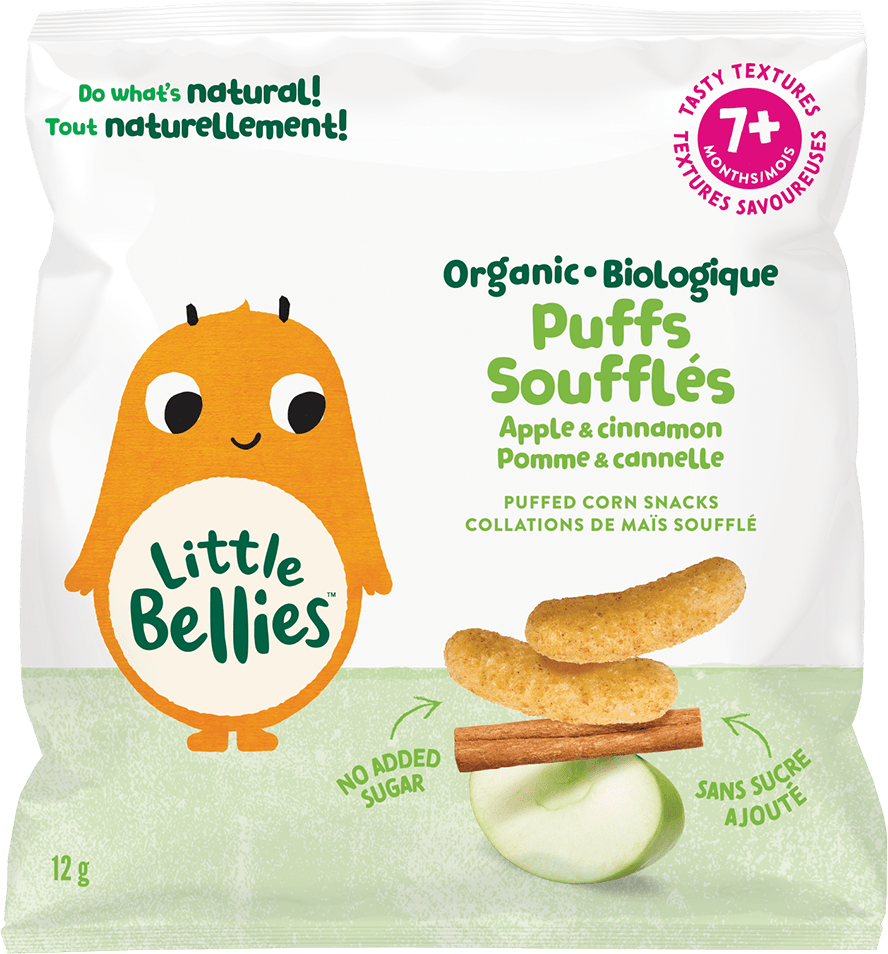 Organic Apple & Cinnamon Puffs for 7+ Months Baby Snacks