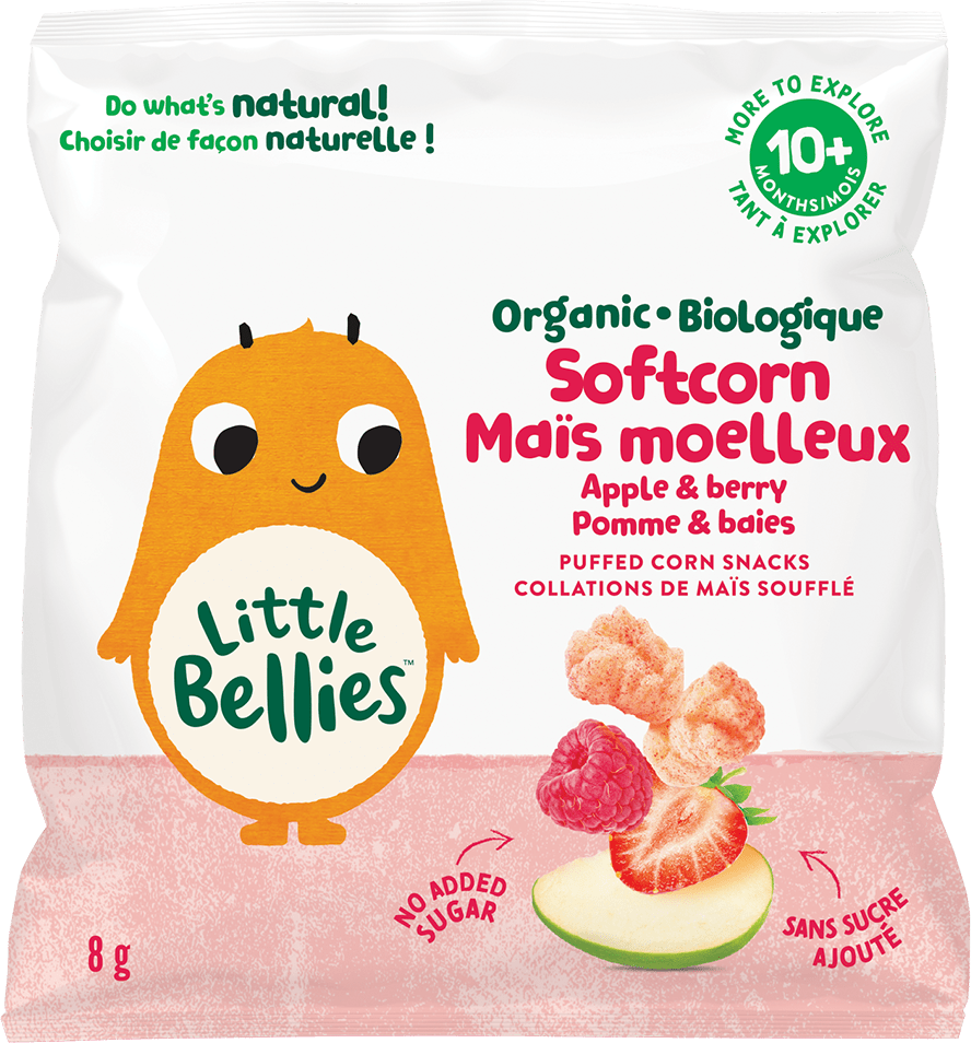 Little Bellies Organic Apple & Berry Softcorn