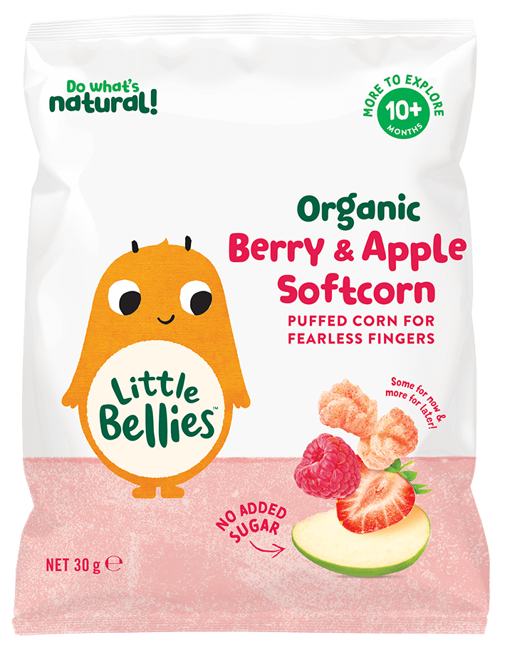 Little Bellies Organic Berry and Apple Softcorn Share Pack
