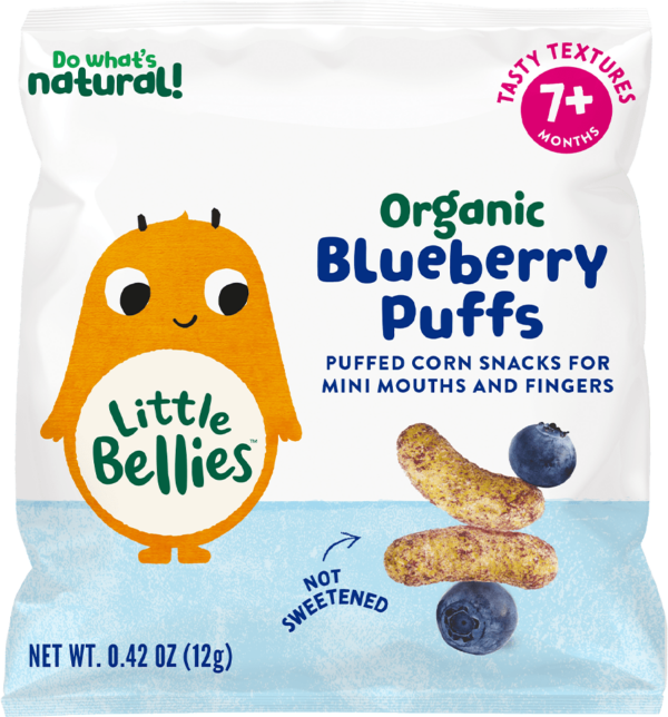 Organic Blueberry Puffs for 7+ Months Baby Snacks